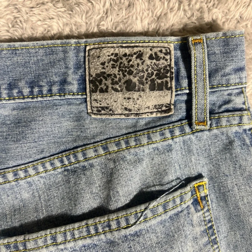 Levis SilverTab Baggy Jeans Light Wash 36x30 Mens Vintage 90s Distressed Denim